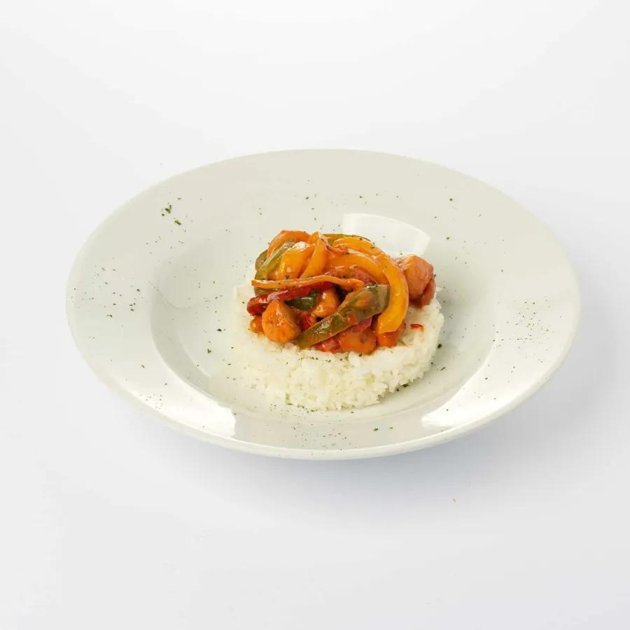 Sweet n Sour Chicken with Rice