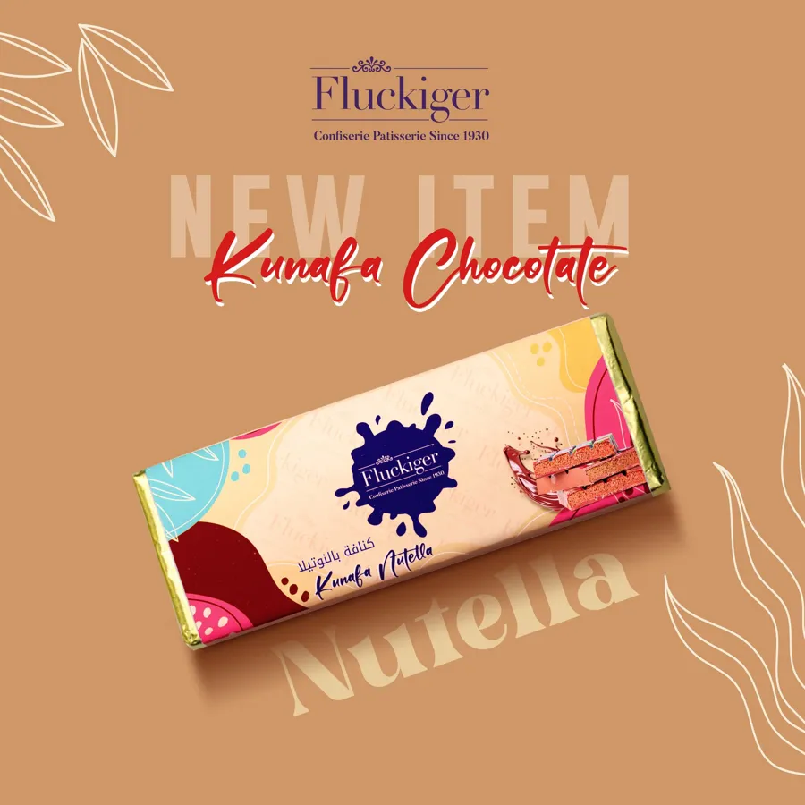 Kunafa Nutella Chocolate Bar