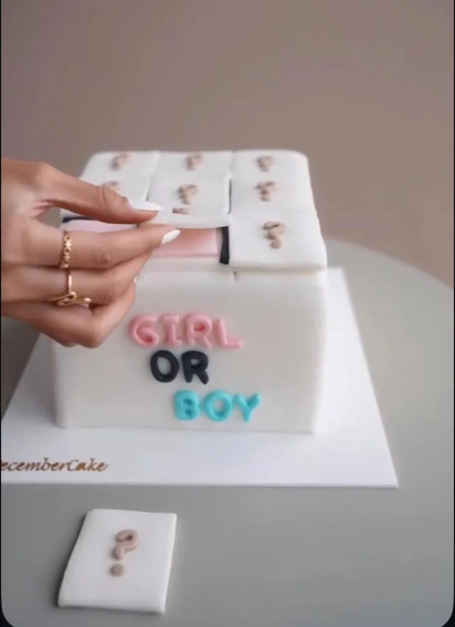 X o. Boy or girl cake 💙🩷