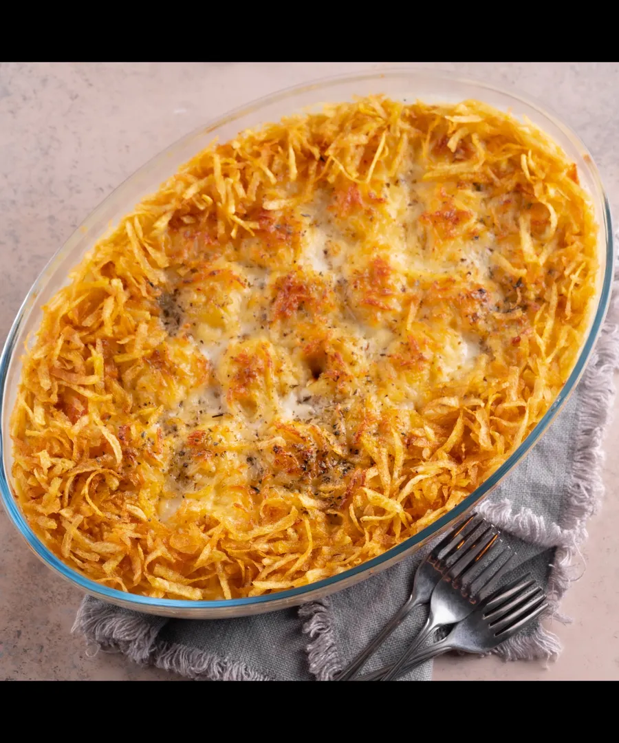 Potato balls with chicken