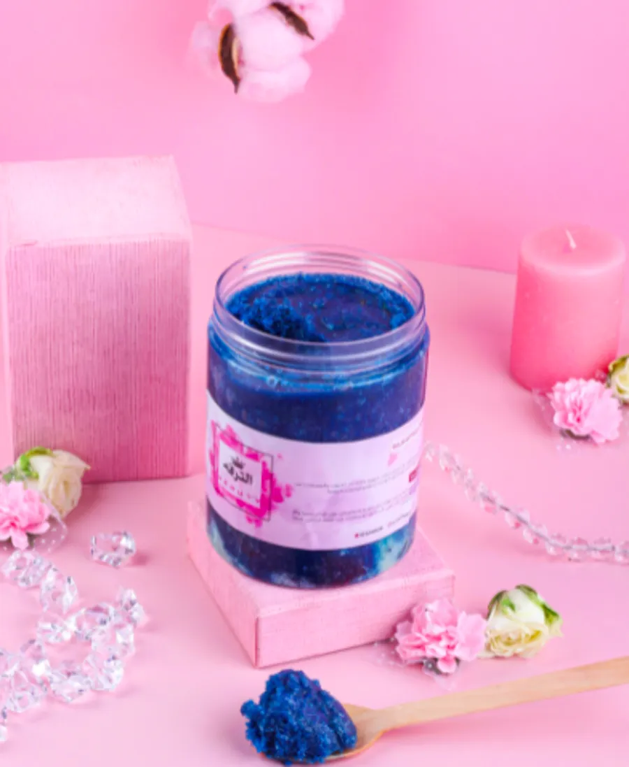 Alneela blue body scrub