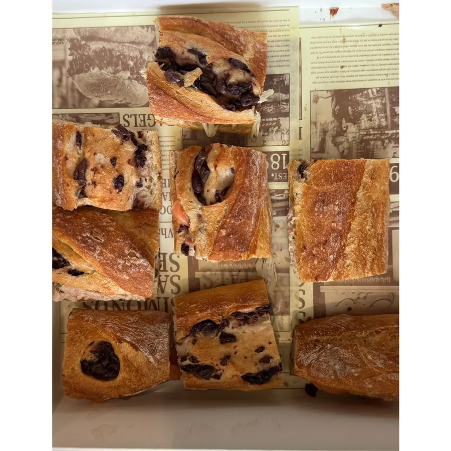 Olive Sourdough Baguette