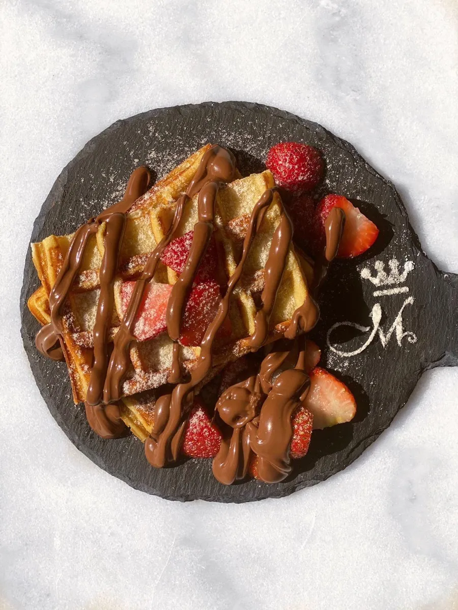 Nutella and Strawberries Waffle