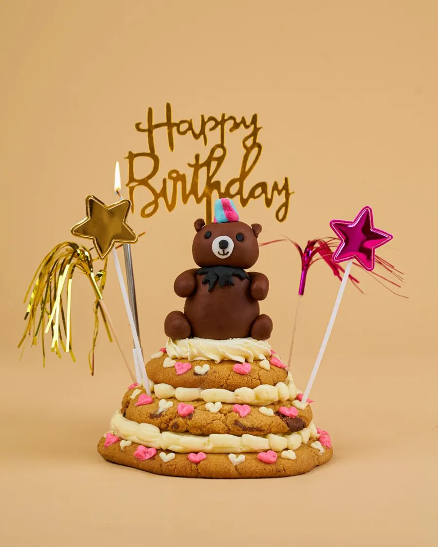 Teddy cookie Cake