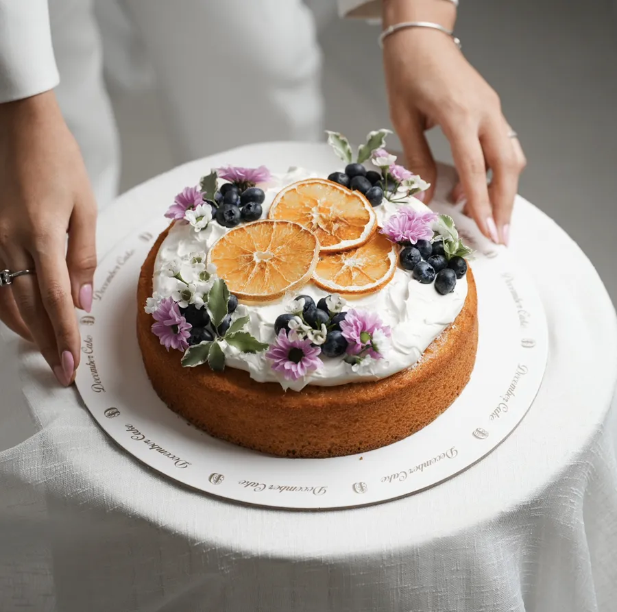 Blue berry with orange cake