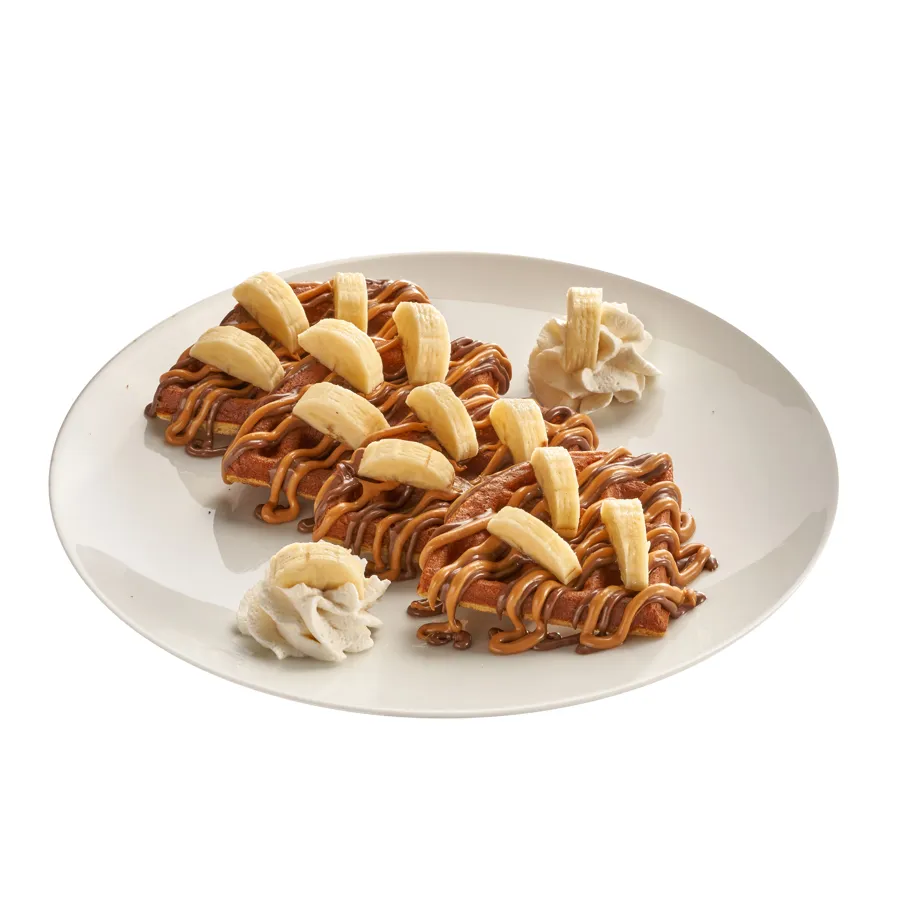 Banana Peanut Butter Belgian Waffle - Enjoy It