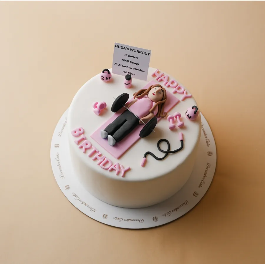Work out cake 8inch mix chocolate vanilla