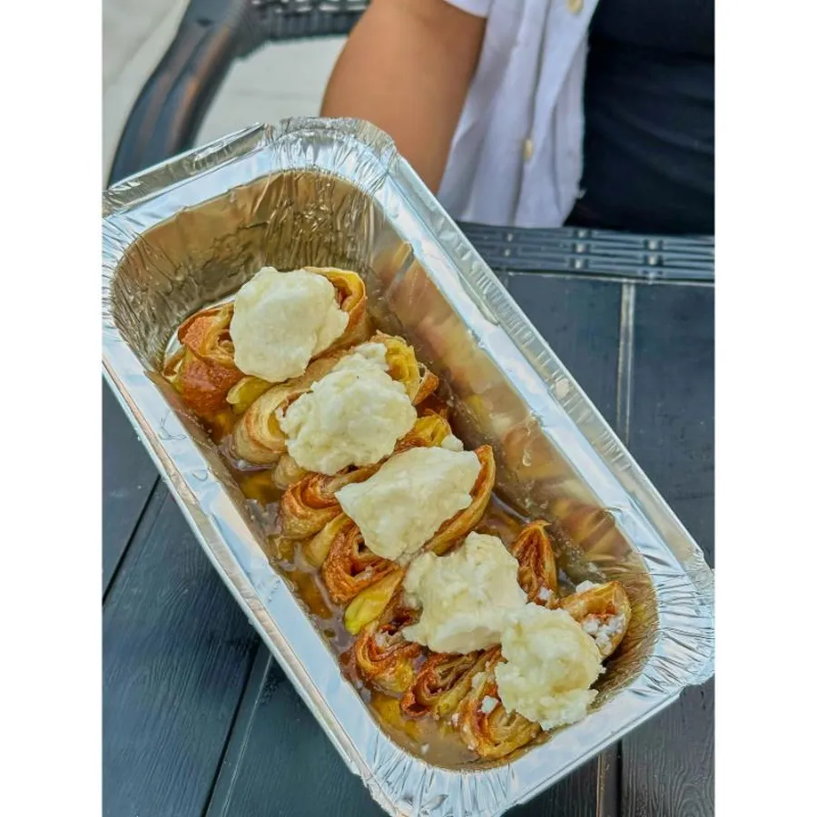 فطيرة بسبوسة قشطة