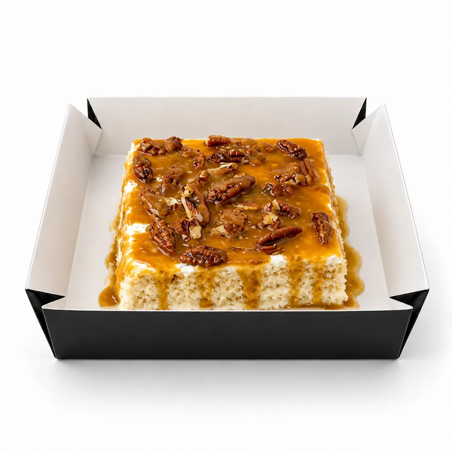Tres leches Salted Caramel Pecan