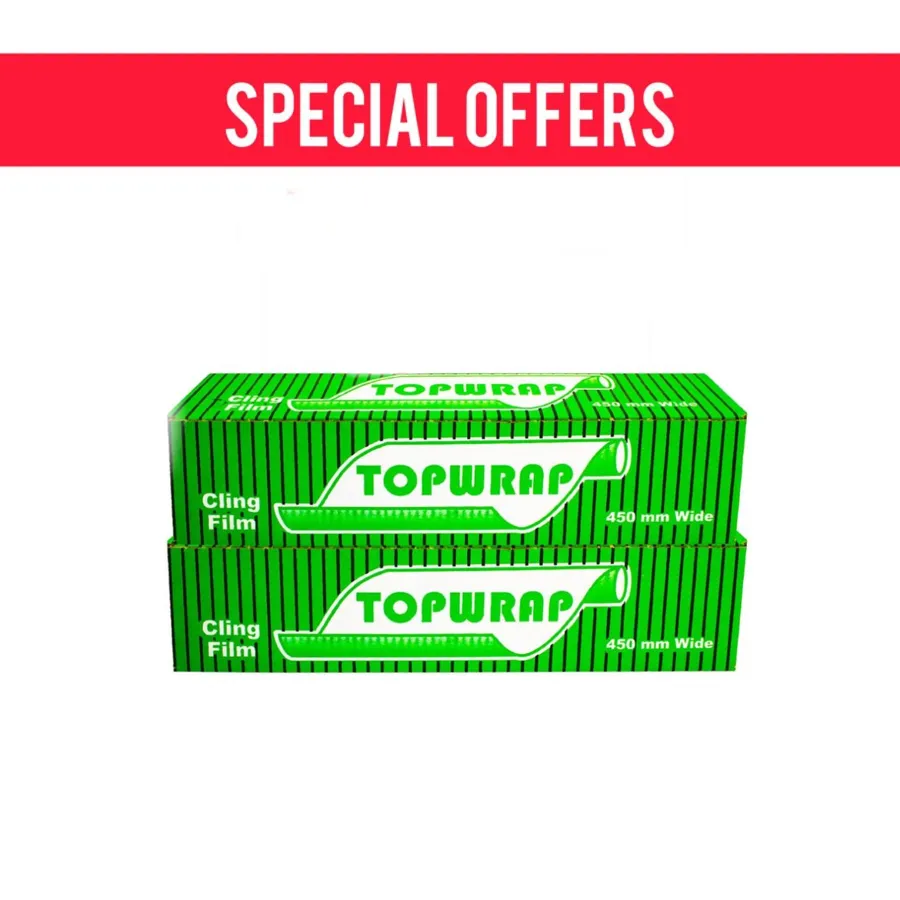 OFFER 2 PCS ( TOP WRAP CLING FILM 45 CM )