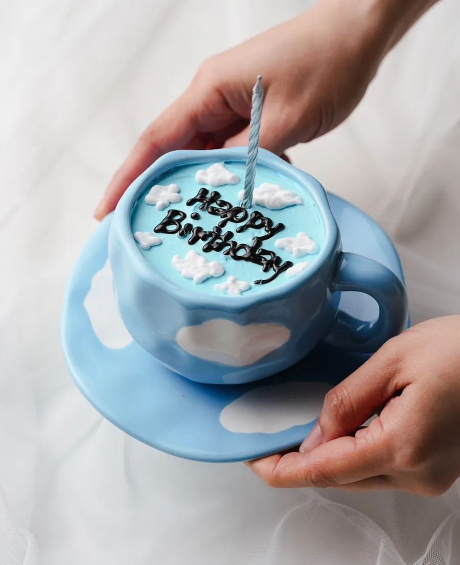 Sky cake cup ☁️☁️ mix cake chocolate vanilla