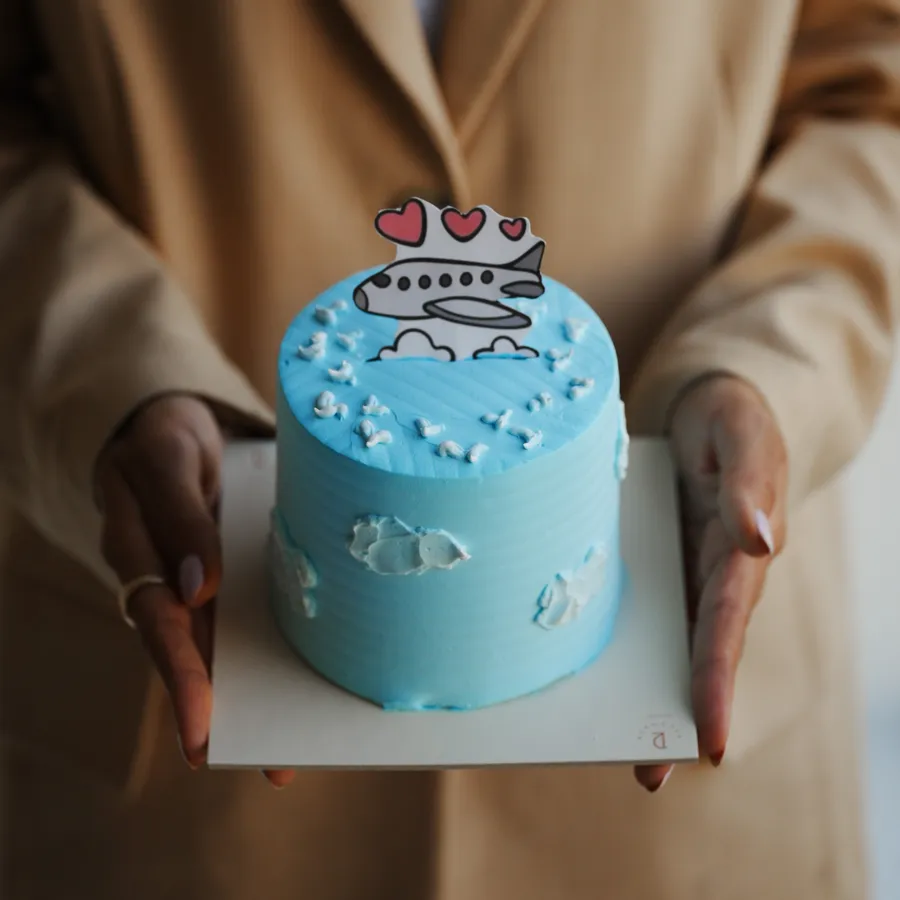 Small cake 4inch ✈️ Mix chocolate vanilla