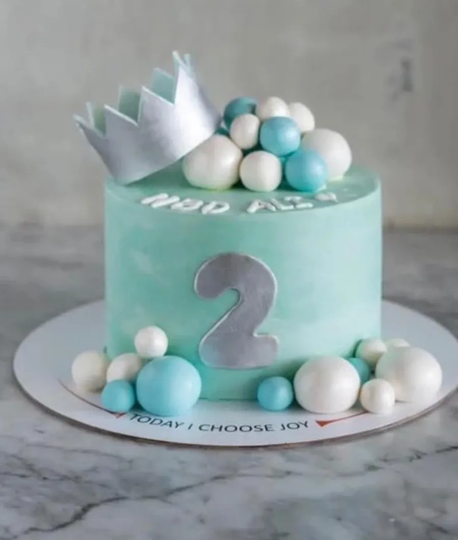 Blue Crown Cake
