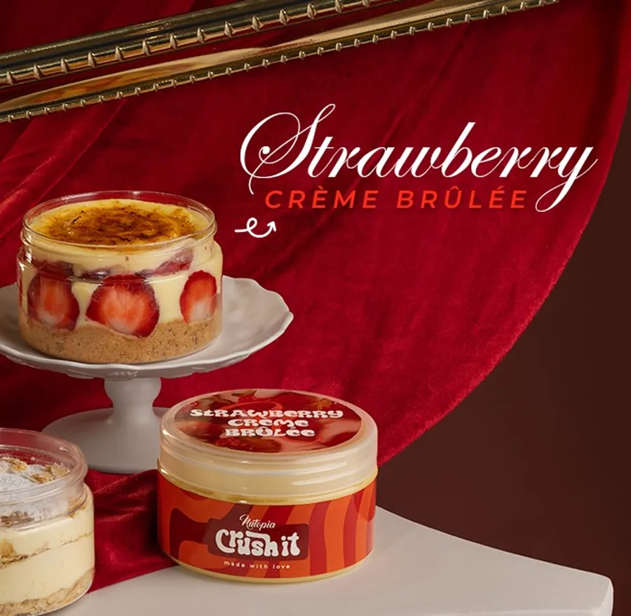 Strawberry Crème Brulee Jar