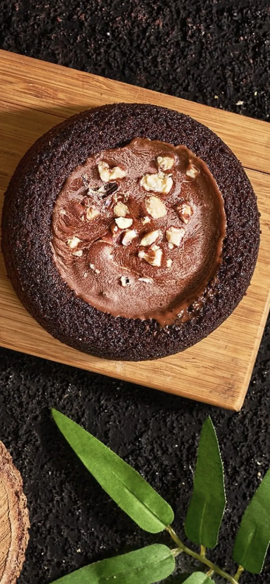Oat Volcano Cake - Nutella