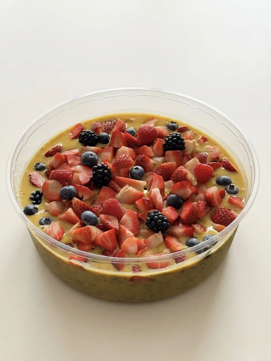 Mango Chia Pudding with Berries