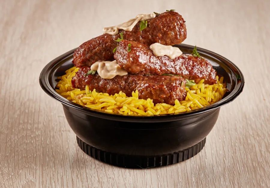 Kofta rice and tahini