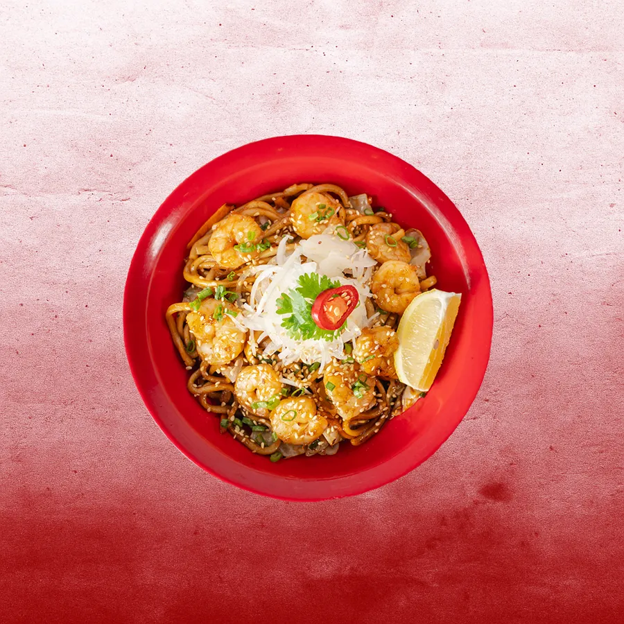 Korean Garlic Shrimps Noodles
