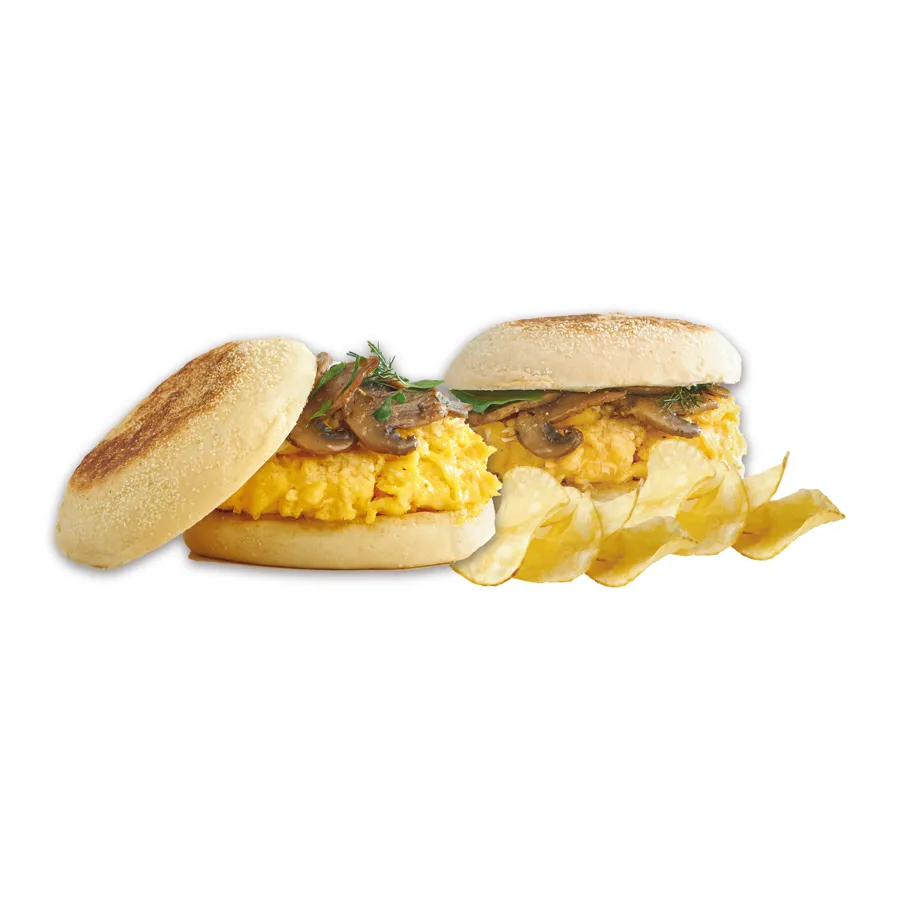 Egg English Muffin Box with Chips