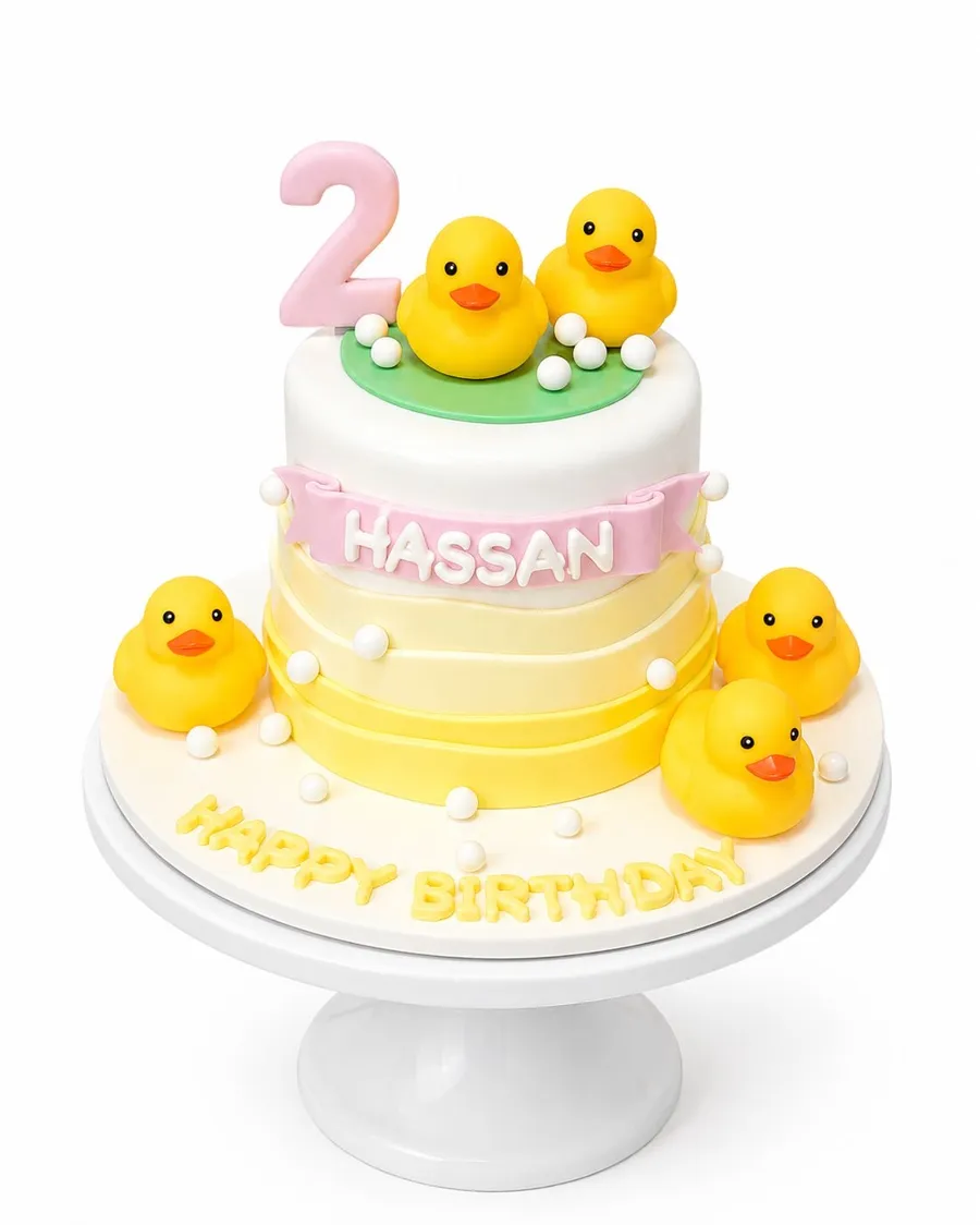 Duck yellow girls cake 6inch