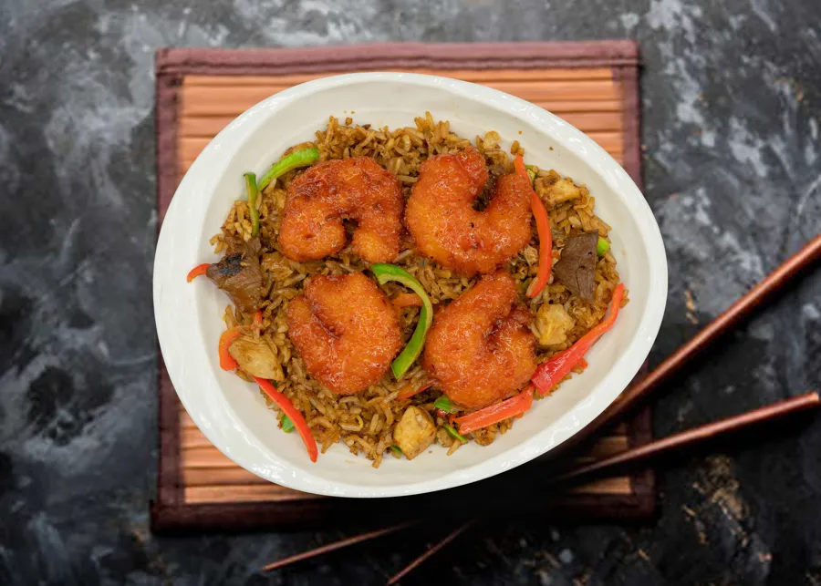 Spicy Shrimp Chaofan