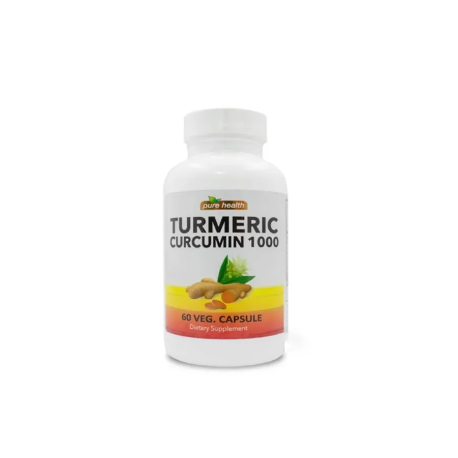 Pure health Turmeric Curcumin 1000mg, 60 vcap