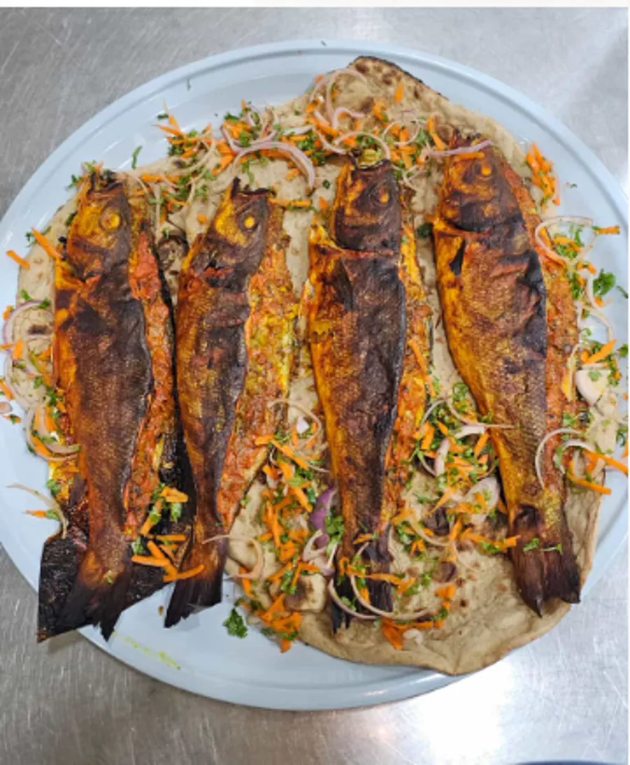Small grilled sea bass
