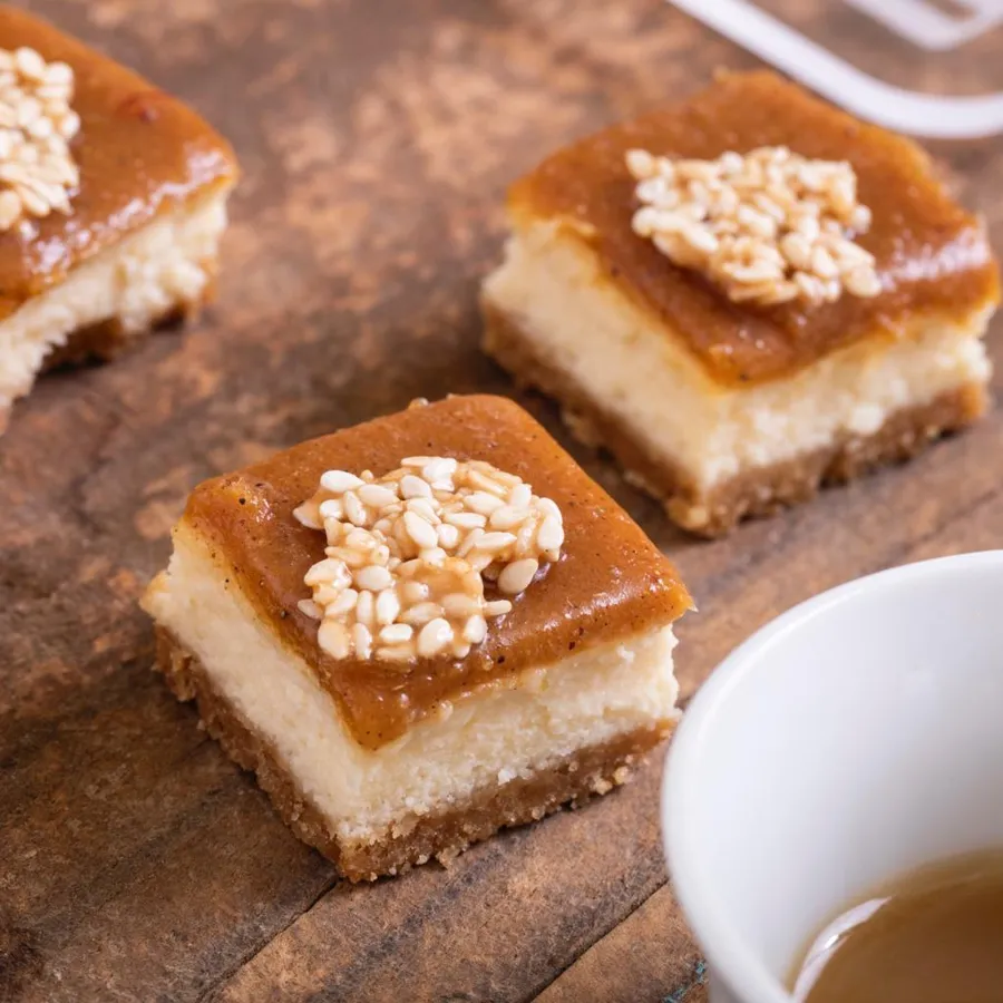 Halwa Cheesecake Bites