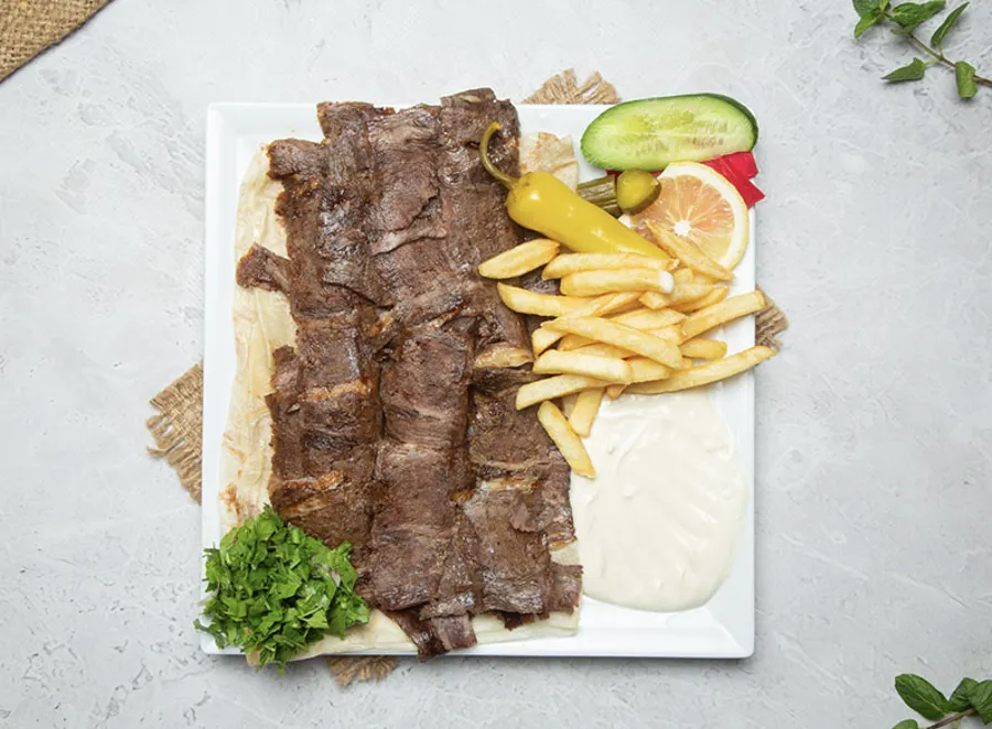 a meal Meat Shawerma Sayeb
