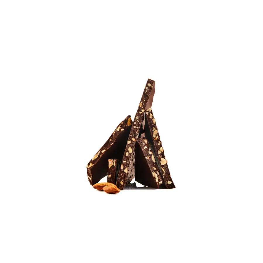 DARK CHOCOLATE WITH CARAMELIZED ALMOND