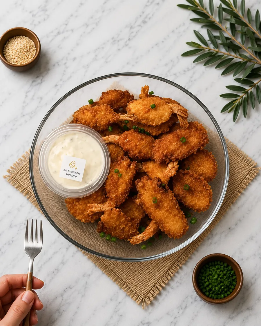 Pyrex Breaded shrimps