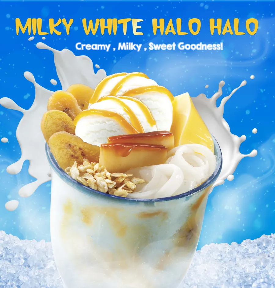 MIlky white Halo halo