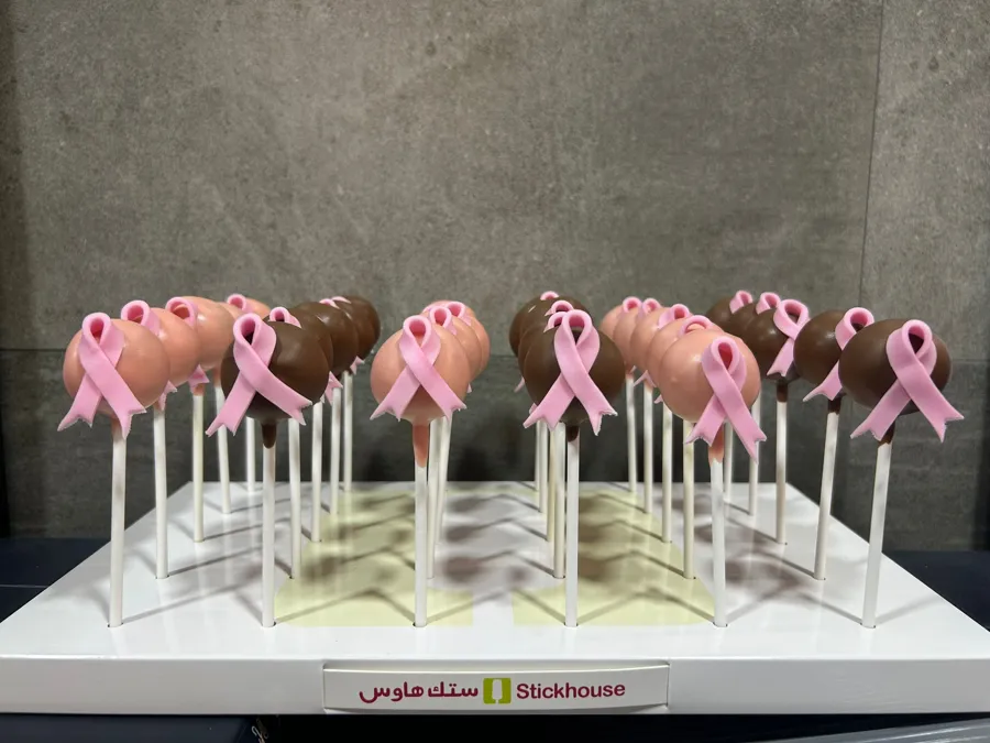 lollipop cake (October Breast Cancer Awarnes Monthـ )