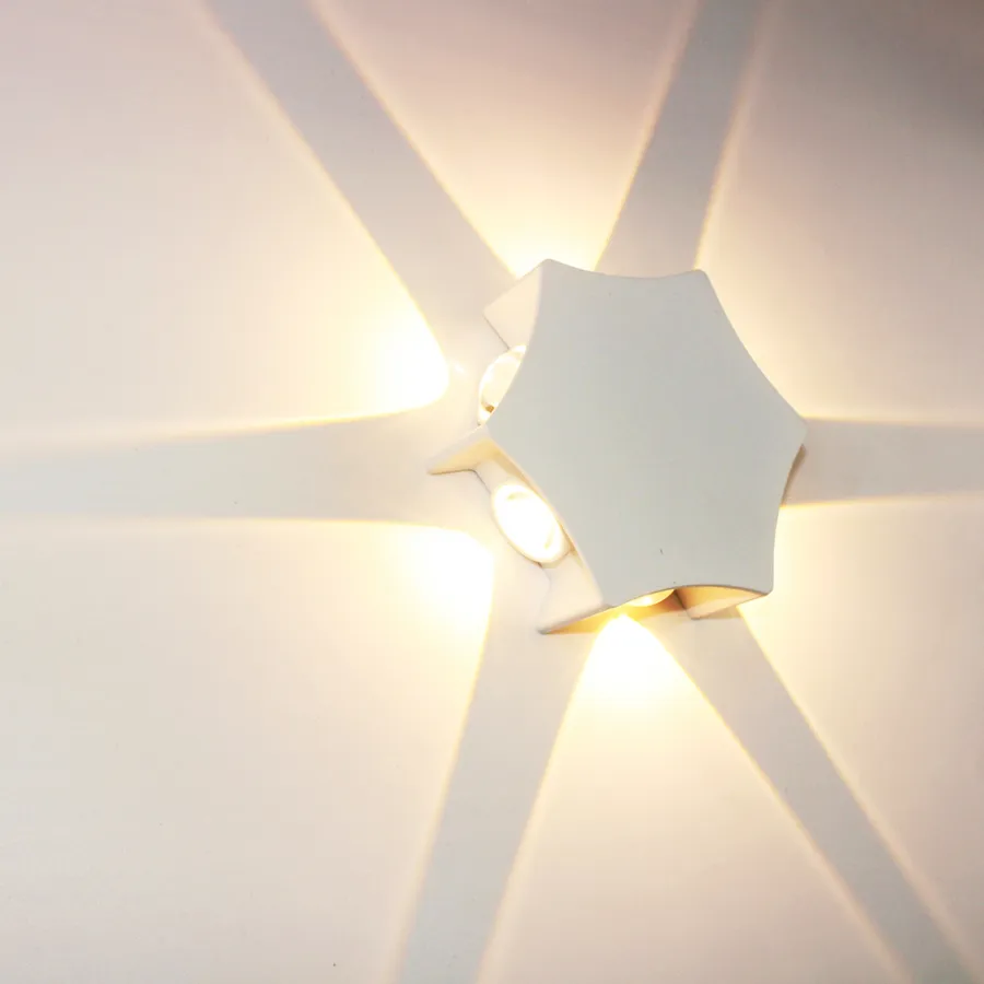 CLEVER LED Wall Lamp WHITE OUT 135x40mm