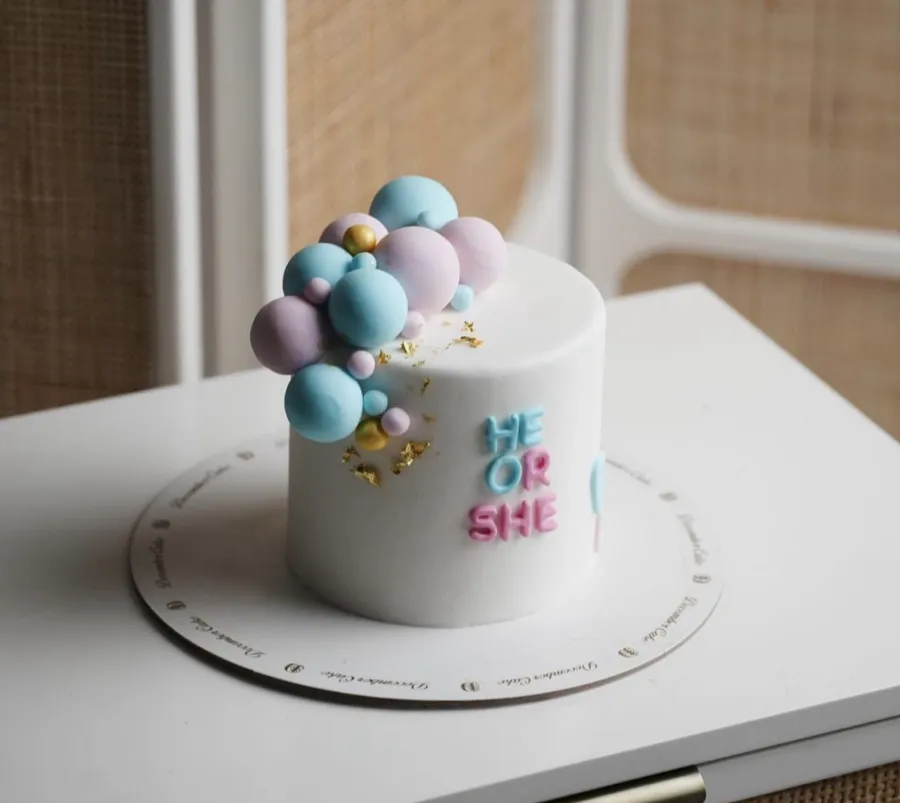 She or he cake ball’s 6inch mix chocolate vanilla