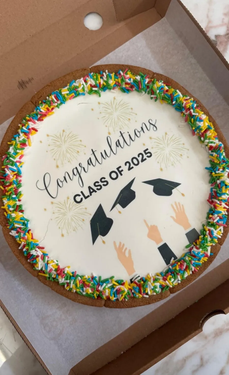 Graduation Cookie Cake