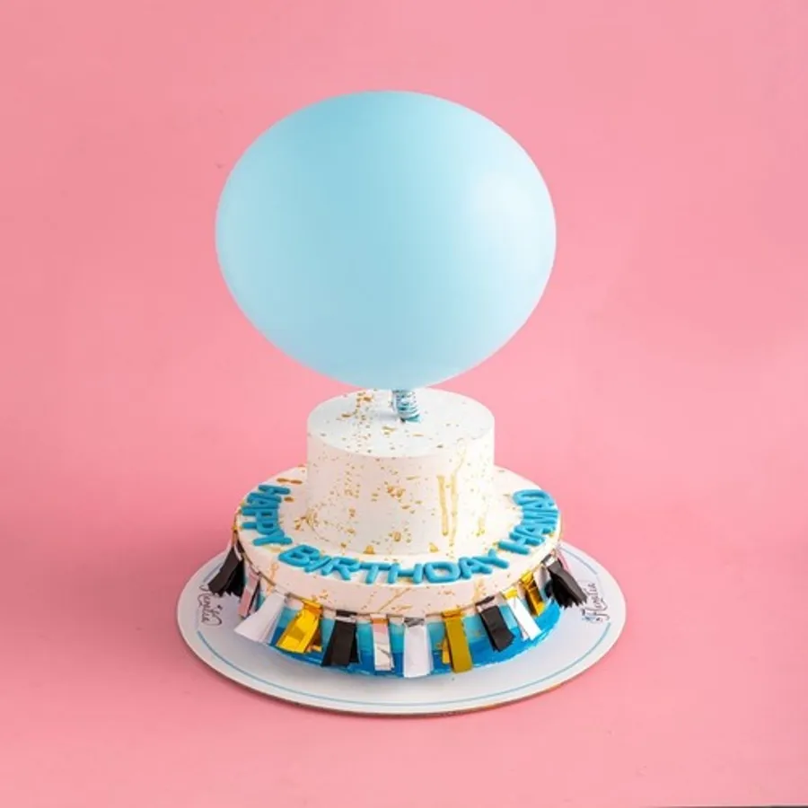 Blue Celebration Cake