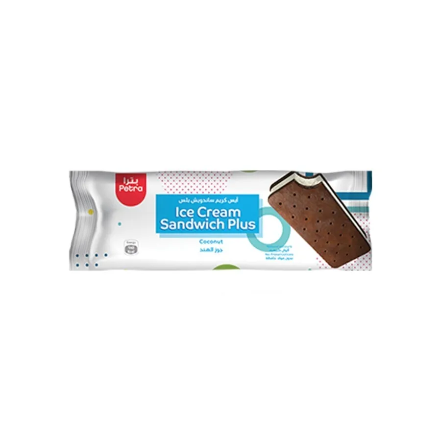 Sandwich Plus Coconut Ice Cream 70 ml (12 Pieces)