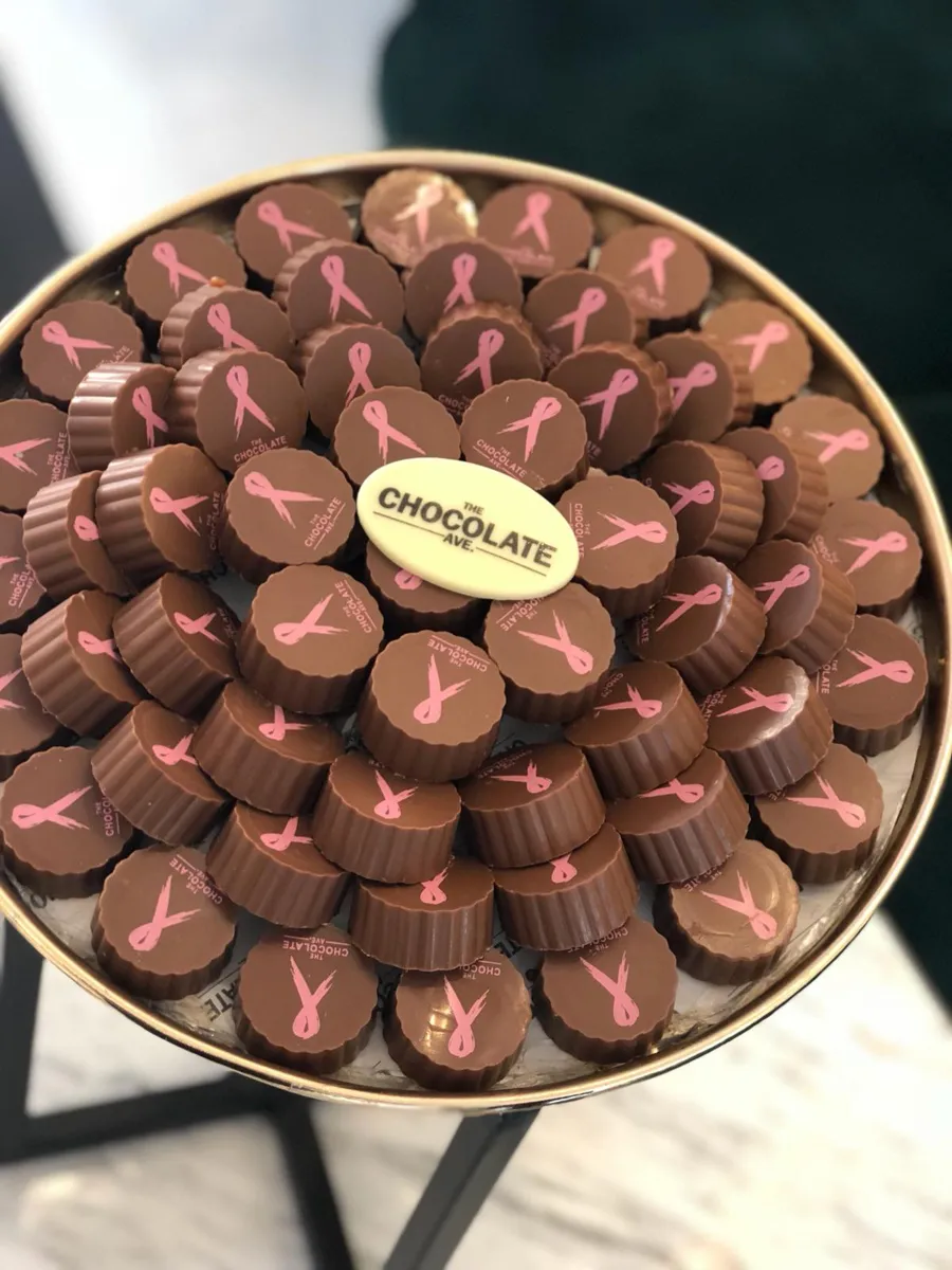 Breast cancer awareness chocolate