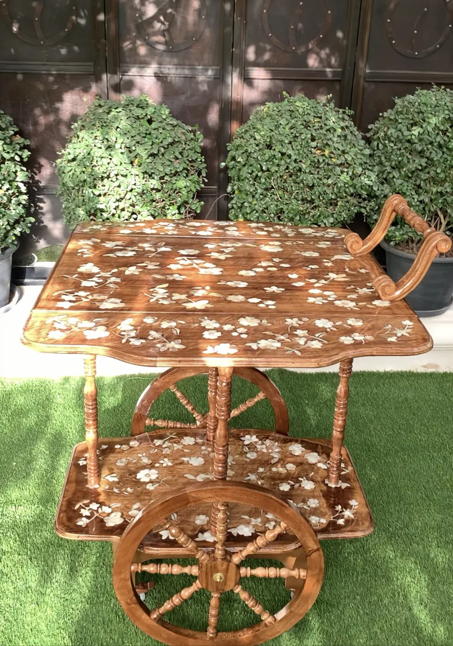Mother of Pearl trolley