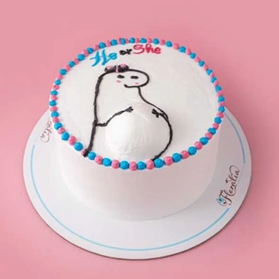 He or She Mommy cake