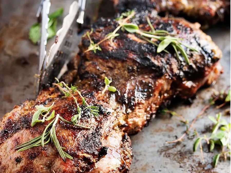 Grilled Boneless Lamb Shank