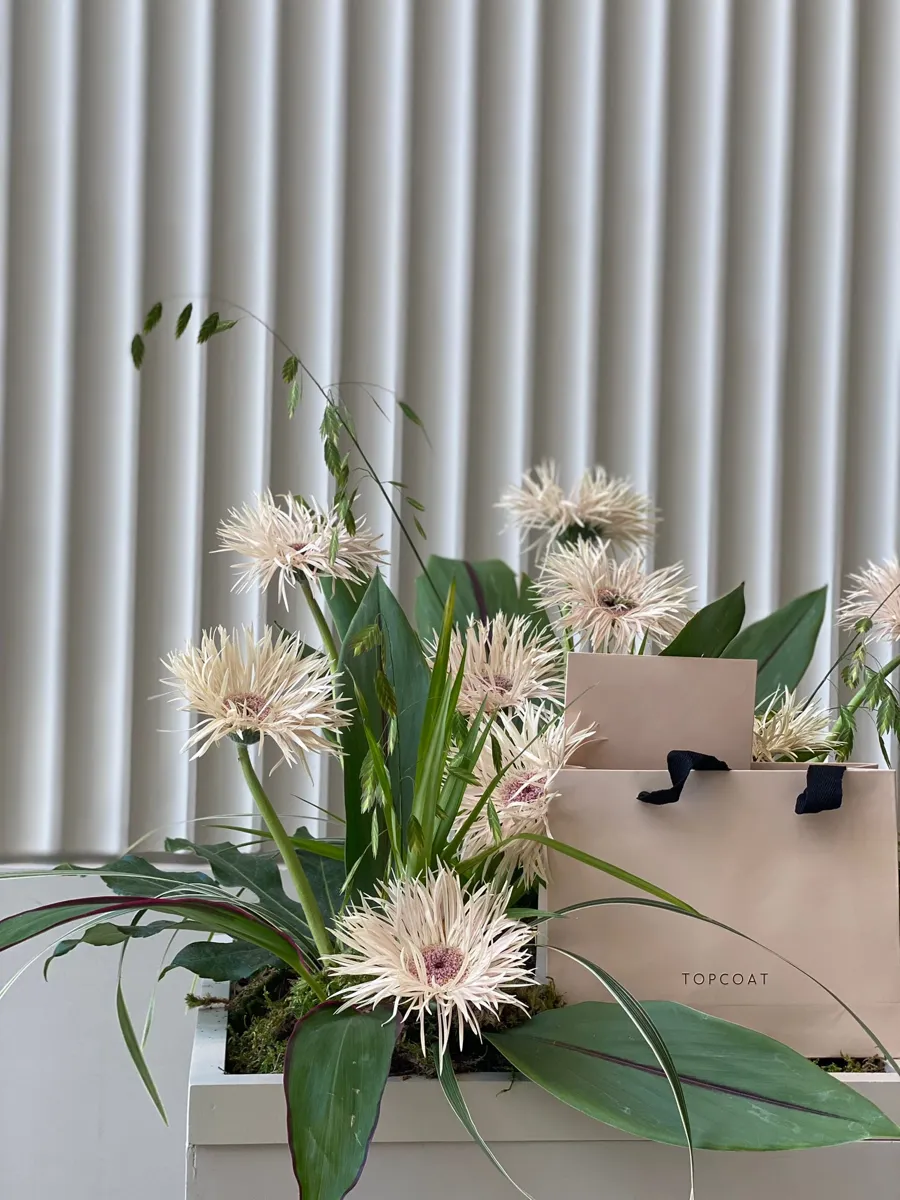 Flower Bouquet with Manicure Pedicure Gift Voucher and Hair Mist