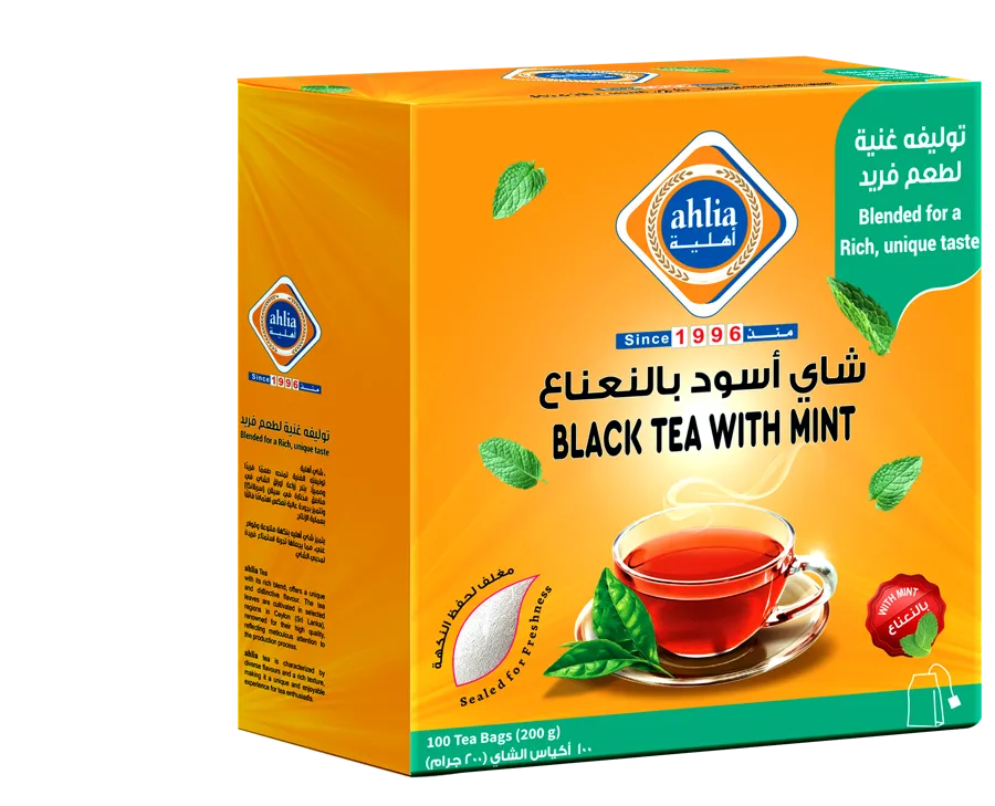 Ahlia Black Tea With Mint 2 Gm x 100 Pcs