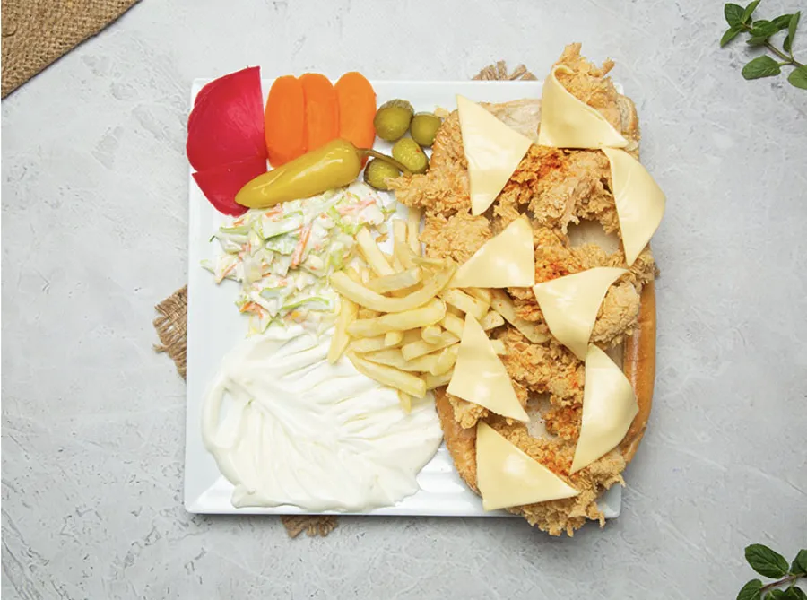 Zinger Chicken Meal With Chedder