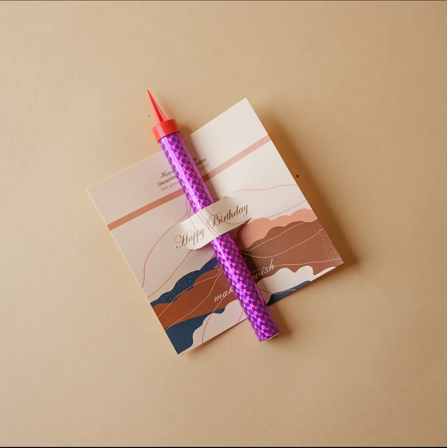 Purple candle