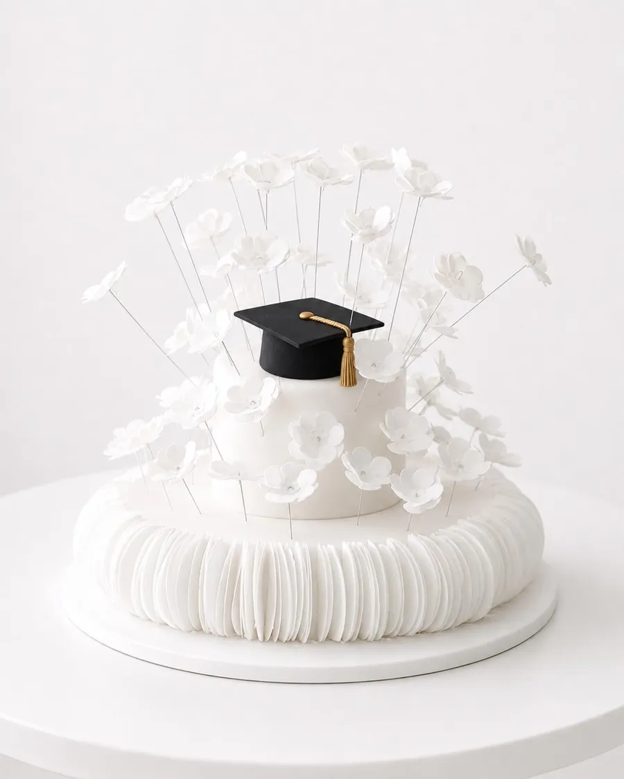 Flower gradation cake