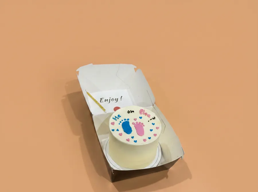 He Or She Baby Reveal Cake