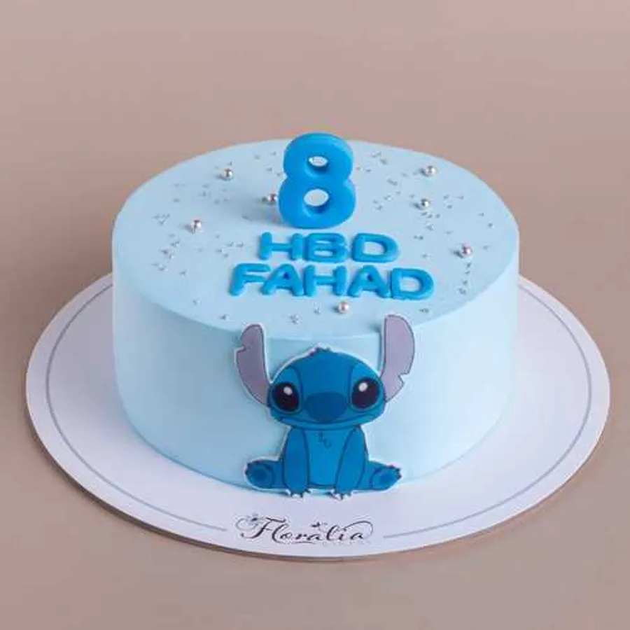 Stich blue cake