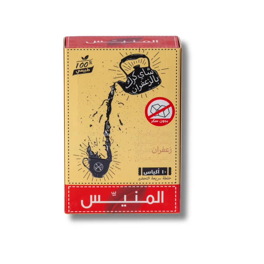 Saffron karak Tea Almunayes Suger Free ( 10 sachets )